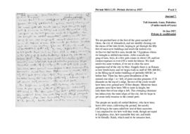 Petrie Journal 1927 (Tell Jemmeh)