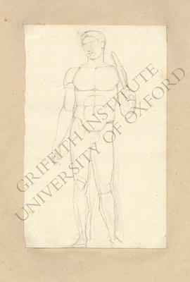 Free-standing marble copy of the Doryphoros by Polykleitos (Naples, Museo Archeologico Nazionale,...