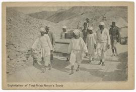Egyptian team transporting chests